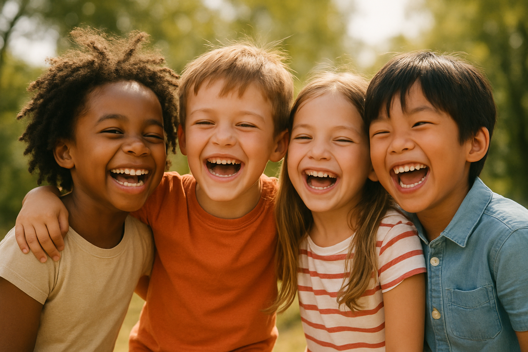 Children laughing