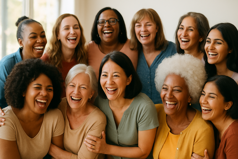 Lots of happy women